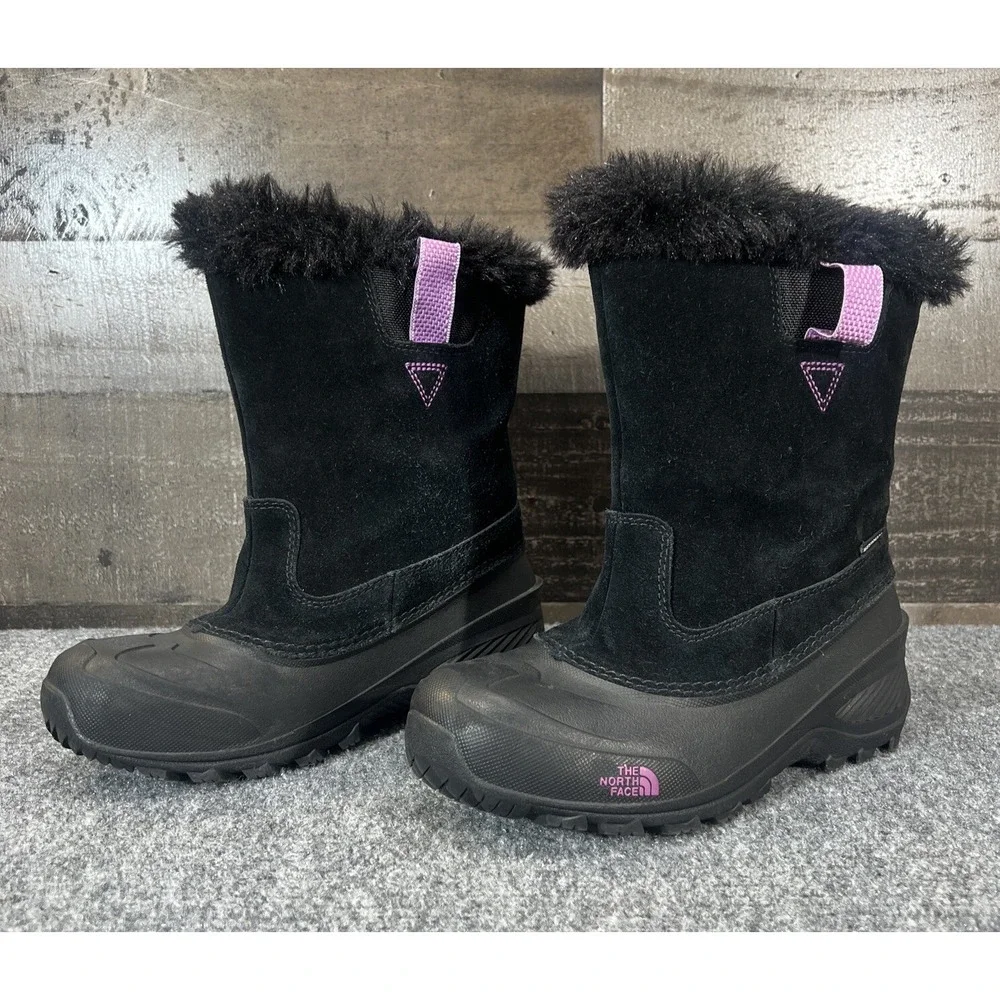 The North Face Boots Shellista Il Heatseekers Waterproof Black Suede Kids US 5